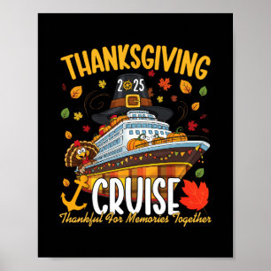 Thanksgiving Cruise 2025 Thankful For Memories Vin Poster