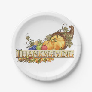 Thanksgiving Custom Paper Plates/Thanksgiving Plate