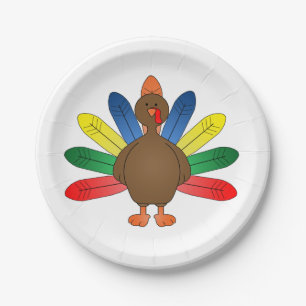 Thanksgiving Custom Paper Plates/Turkey Paper Plate