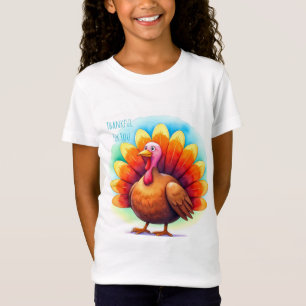 Thanksgiving, Cute Turkey,Thankful for You T-Shirt