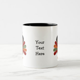 Thanksgiving Cute Turkey Two-Tone Coffee Mug