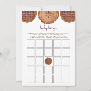 Thanksgiving Cutie Pie Baby Bingo Baby Shower Game