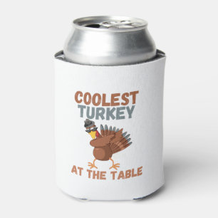 Thanksgiving Dabbing Turkey Coolest Turkey At The Can Cooler
