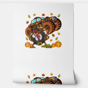 Thanksgiving Dabbing Turkey Monster Truck  Wallpaper