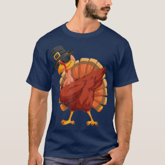 Thanksgiving Dabbing Turkey  T-Shirt