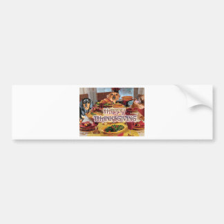 Thanksgiving Dachshunds Bumper Sticker