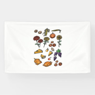 Thanksgiving day autumn attributes Classic T-Shirt Banner