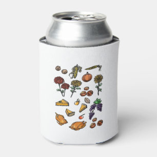Thanksgiving day autumn attributes Classic T-Shirt Can Cooler