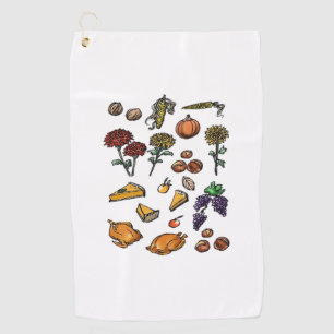 Thanksgiving day autumn attributes Classic T-Shirt Golf Towel