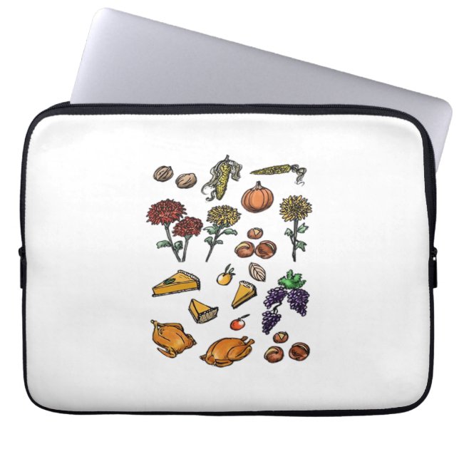 Thanksgiving day autumn attributes Classic T-Shirt Laptop Sleeve (Front)