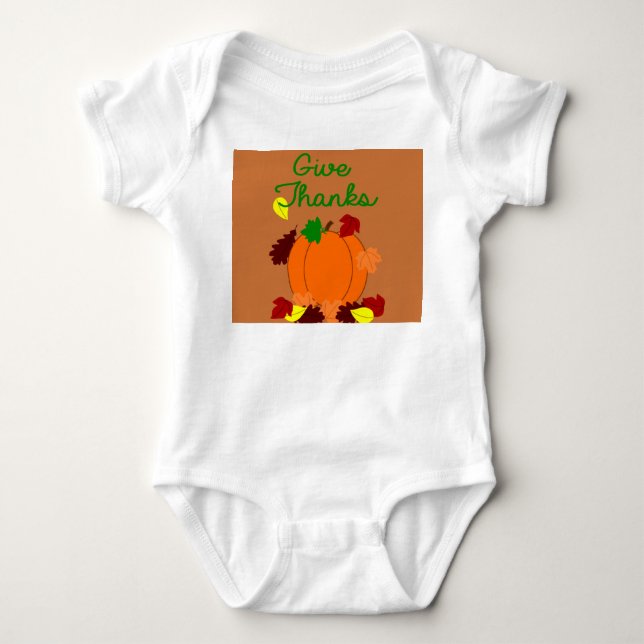 Thanksgiving Day Baby Bodysuit (Front)