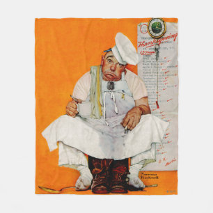 Thanksgiving Day Blues Fleece Blanket