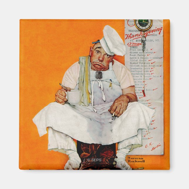 Thanksgiving Day Blues Magnet (Front)