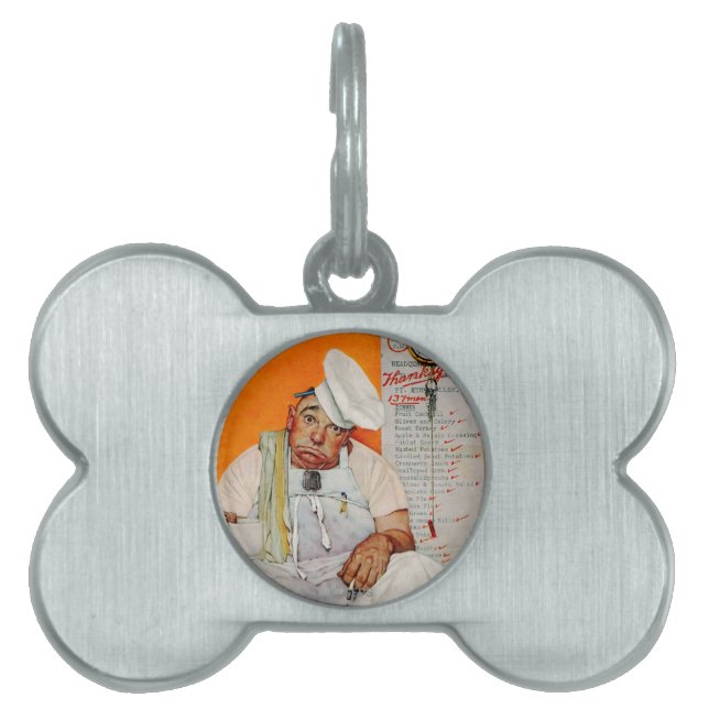 Thanksgiving Day Blues Pet Name Tag (Front)