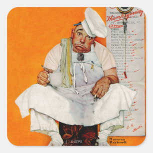 Thanksgiving Day Blues Square Sticker