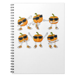 Thanksgiving Day Dancing Pumpkin Boys Girls Kids Notebook