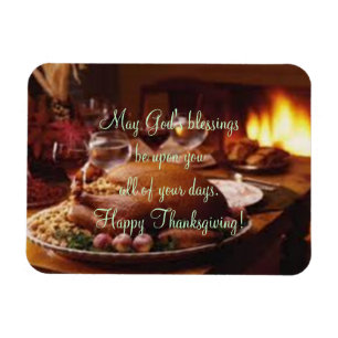 Thanksgiving Day Dinner Magnet
