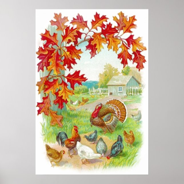 Thanksgiving Day Framed Print (Front)