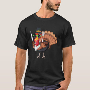 Thanksgiving Day Friends Turkey Eats Head T-Shirt