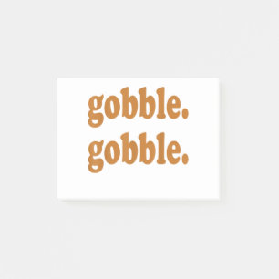 Thanksgiving Day Gobble Gobble Turkey Trot Funny Post-it Notes