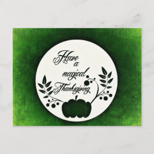 Thanksgiving Day Greetings Holiday Postcard