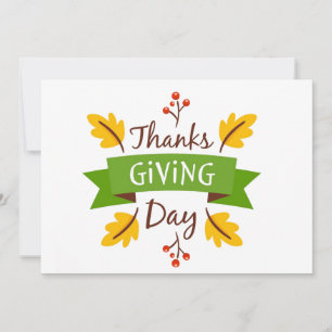 Thanksgiving Day Holiday Card