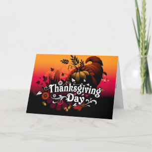 Thanksgiving Day Holiday Card