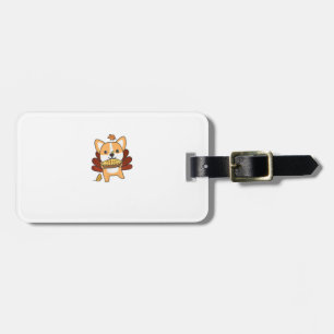 Thanksgiving Day Outfits Turkey Corgi With Applepi Luggage Tag