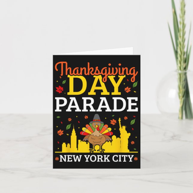 Thanksgiving Day Parade New York City  Card (Front)