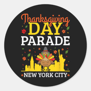 Thanksgiving Day Parade New York City  Classic Round Sticker