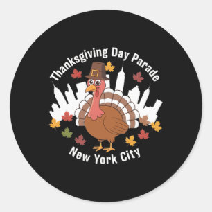 Thanksgiving Day Parade New York City Classic Round Sticker
