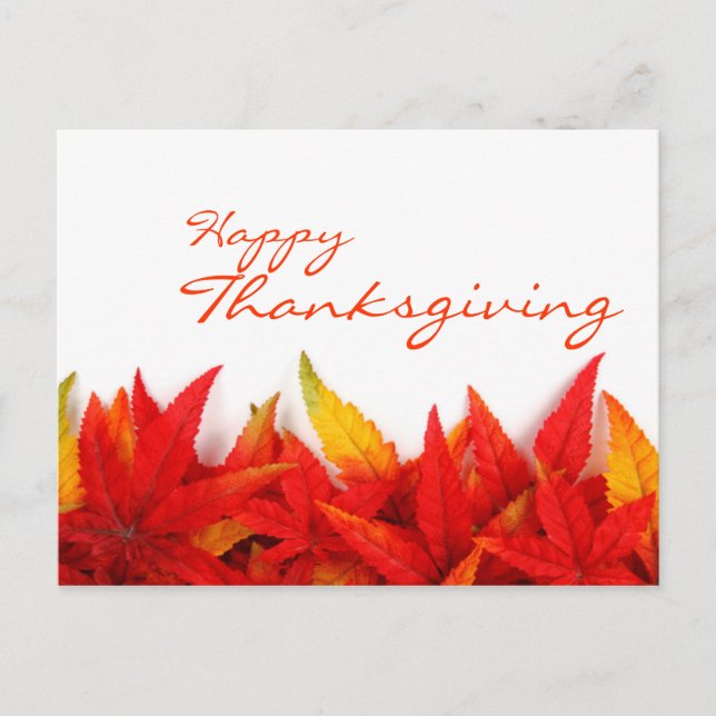 Thanksgiving Day Postcard (Front)