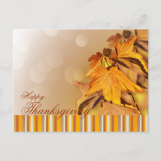 Thanksgiving Day Postcard (Front)