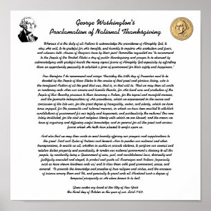 Thanksgiving Day Proclamation Poster