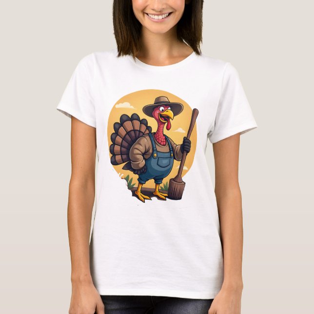 Thanksgiving Day Turkey feast dinner |Thanksgiving T-Shirt (Front)