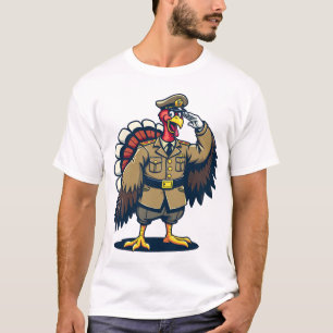 Thanksgiving Day Veteran turkey  Thanksgiving T-Shirt
