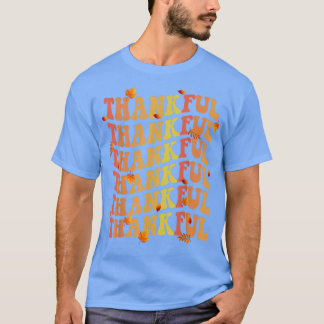 Thanksgiving Day Vintage Retro Thankful  T-Shirt