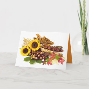 Thanksgiving Day Wedding Card