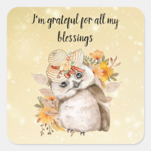 Thanksgiving Decor Fall Farmhouse  Square Sticker