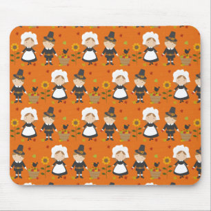 Thanksgiving Decoration Autumn Fall Pattern Mouse Mat
