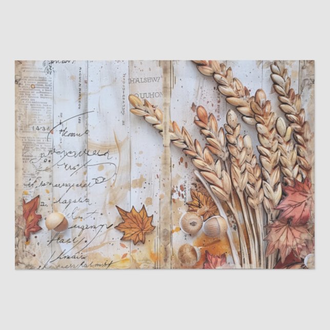 Thanksgiving Decoupage  Tissue Paper (Front)