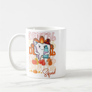 Thanksgiving Dental Squad Festive Dental Team Coffee Mug