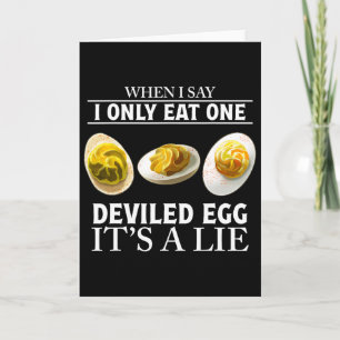 Thanksgiving Deviled Eggs Food Funny Saying Salad Card