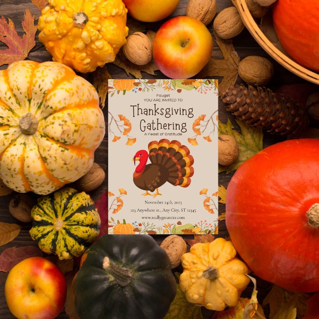Thanksgiving Dinner Arch Thanksgiving Invitation (Creator Uploaded)