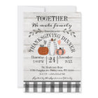 Thanksgiving Dinner Buffalo Plaid Pumpkins