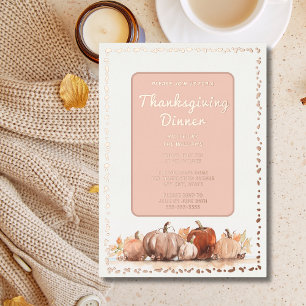 Thanksgiving Dinner Celebration Pumpkins Fall
