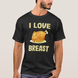 Thanksgiving Dinner Day Facts Turkey Ham Vegan I L T-Shirt