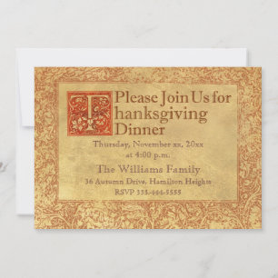 Thanksgiving Dinner Holiday Card