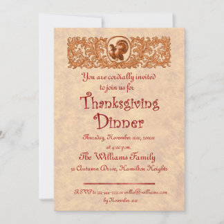 Thanksgiving Dinner Invitation