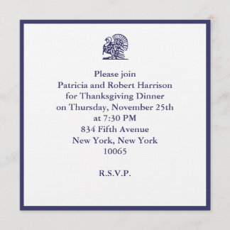 Thanksgiving Dinner Invitation